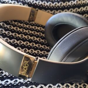 Beats by Dre Black and Gold Over-Ear Headphones